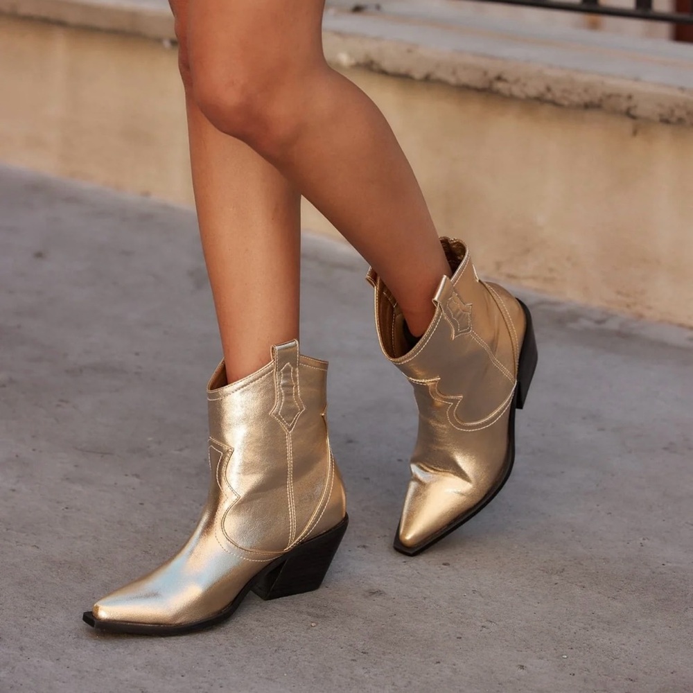 Gold Billini Metallic Bootie